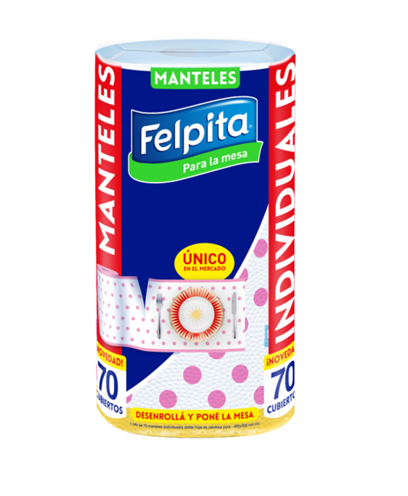 Bolson Manteles Individuales x 12 uni. 70 paños (VRC40003)